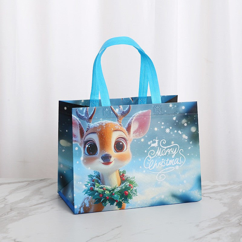 Xmas 16Pack Large Gift Bags Reusable Non‑Woven Christmas Party Tote With Handles