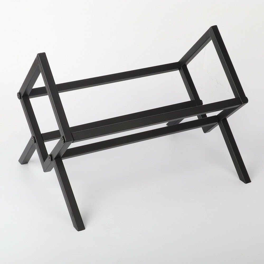 Metal Vinyl Record Stand Holds 80-100 LPs Black Storage Organizer&Display Rack