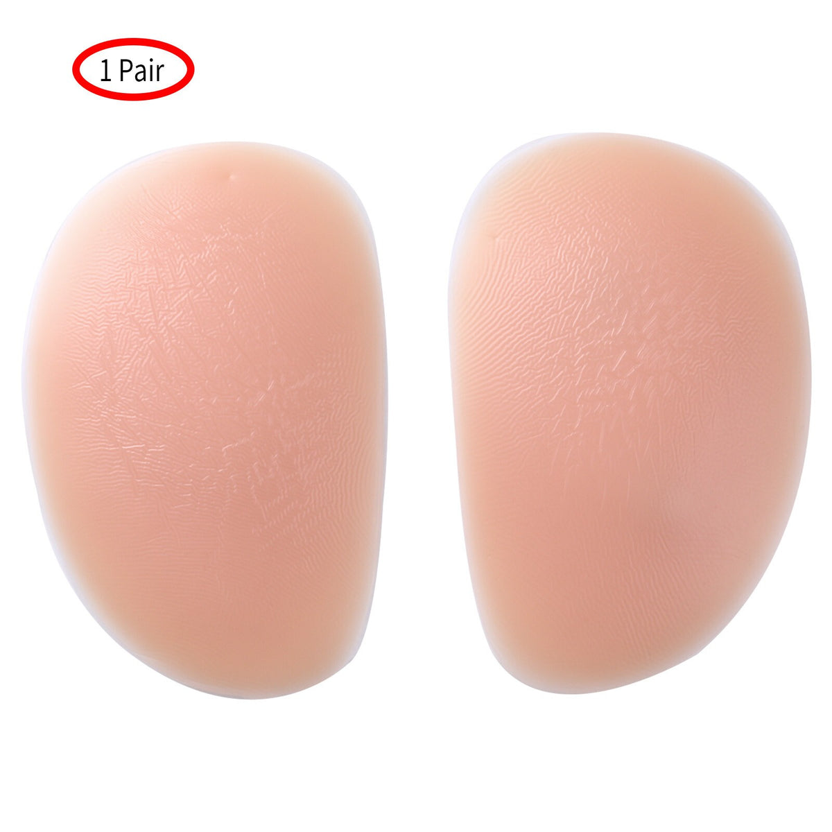 1 Pair Drop Shaped Silicone Butt Pads Buttocks Enhancer Booster Hip Bum Padding