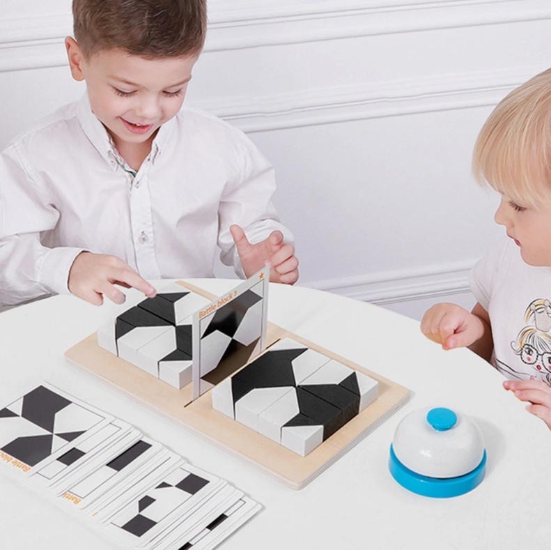 Kids Building  & Brain Teaser Game For 2 Player Building Blocks Battle Blocks UK