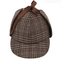 For Sherlock Wool Blend Men's Holmes Cap Deerstalker Peaked Cap Hat