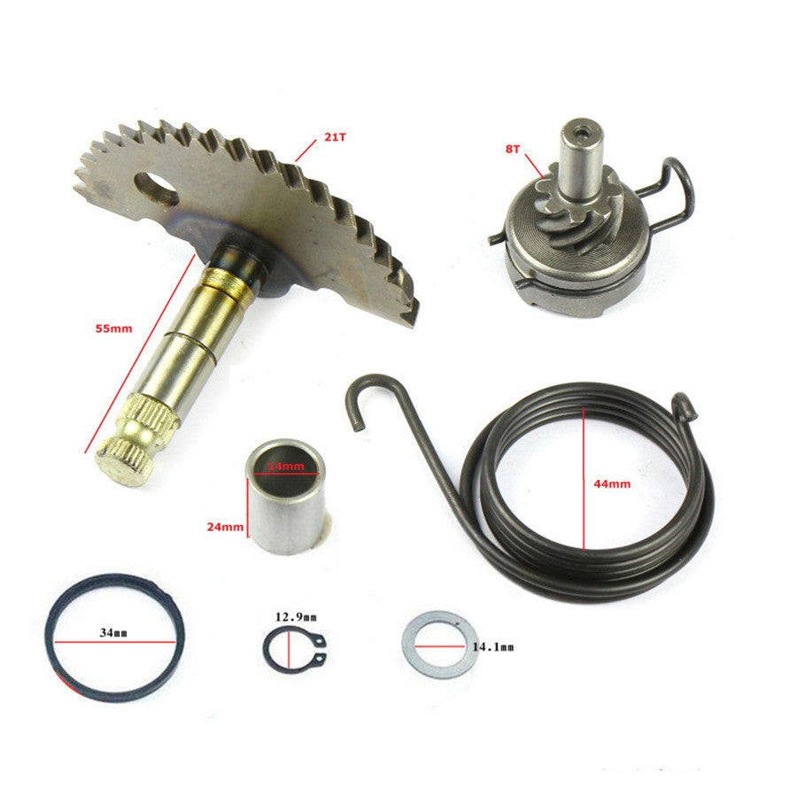 New For 49cc 50cc 80cc GY6 Scooter Moped Kick Starter Start Shaft Idle Gear Spri