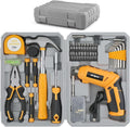 42Pcs Hi-Spec 4V Pink Drill Electric Screwdriver For Household Tool Set