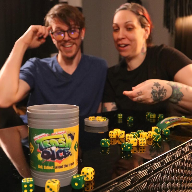 Big Discoveries Trash Dice - Fast-Paced Family Dice Game | Exciting 2-Player