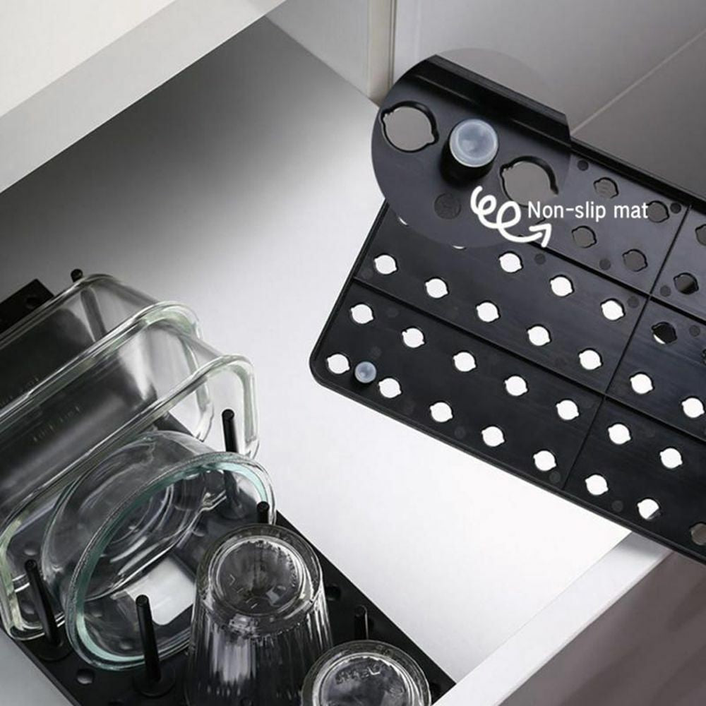 Rack Kitchen Shelf Organizer Drawer Organizer Tray Bowl Pot Storage Holder