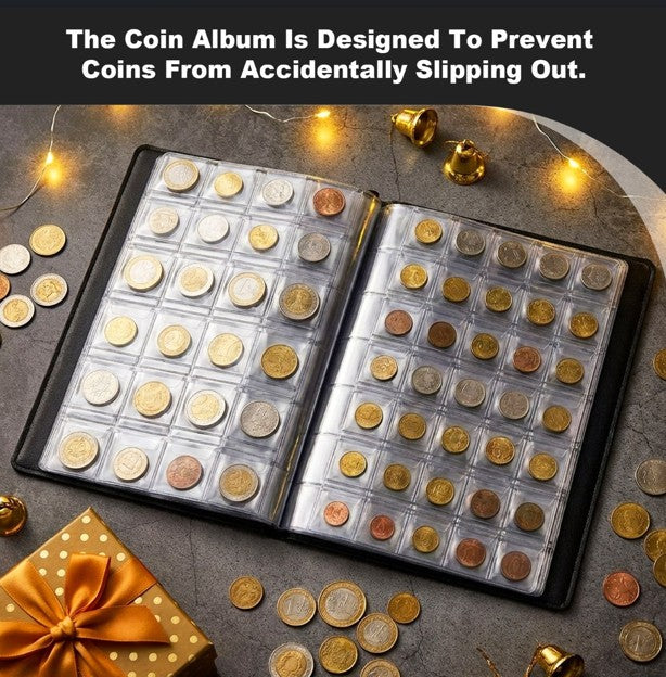 420 COINS BOOK ALBUM FOLDER FOR COLLECTION STORAGE MONEY PENNY COIN HOLDER UK