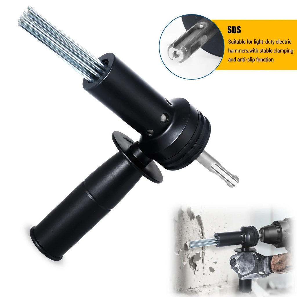 SDS Plus Electric Hammer Needle Scaler Adapter for Rust Removal Concrete Drillin