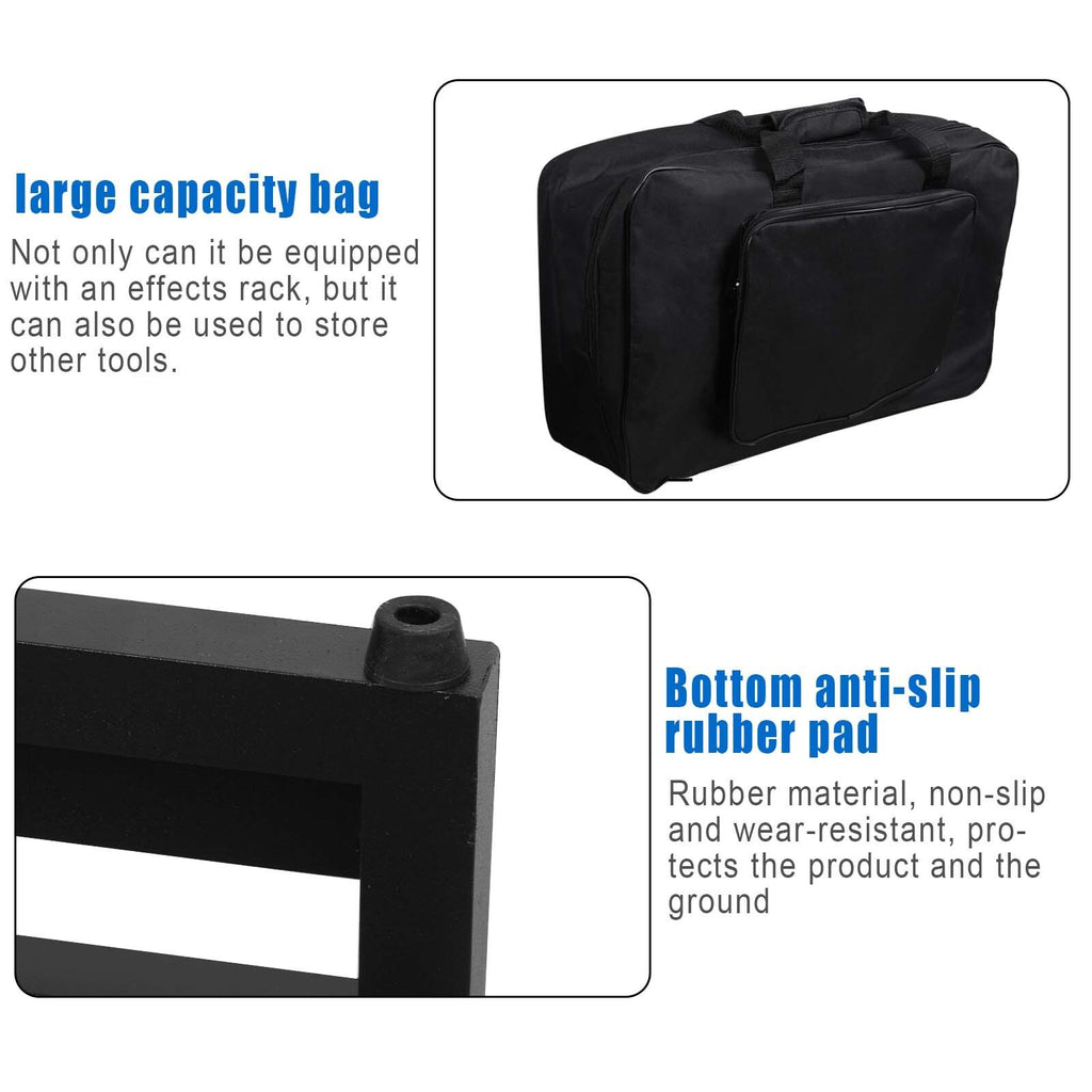 Large Size Guitar Effect Pedal Board Aluminum Alloy Pedalboard with Carrying Bag