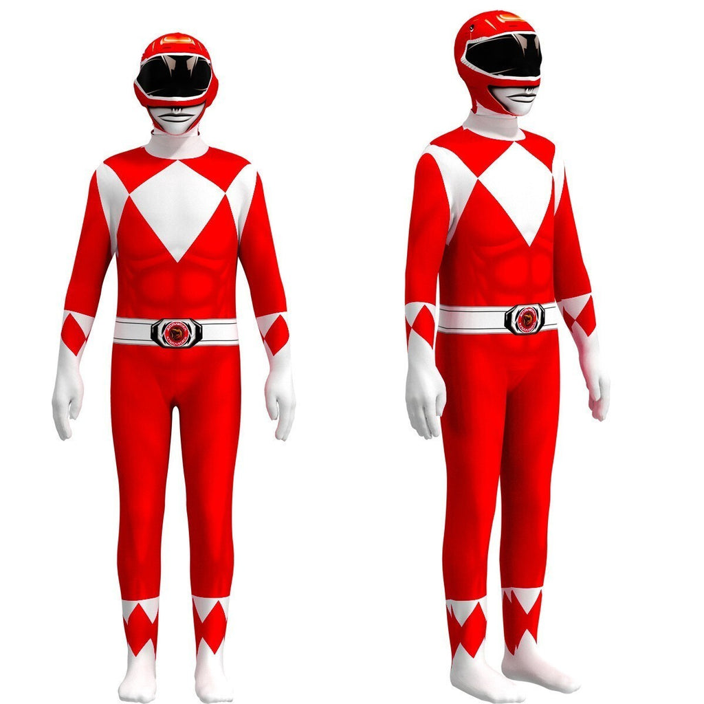 Power✨ Rangers Cosplay Costume Jumpsuits Kids Carnival Fancy Outfit Set Adult UK