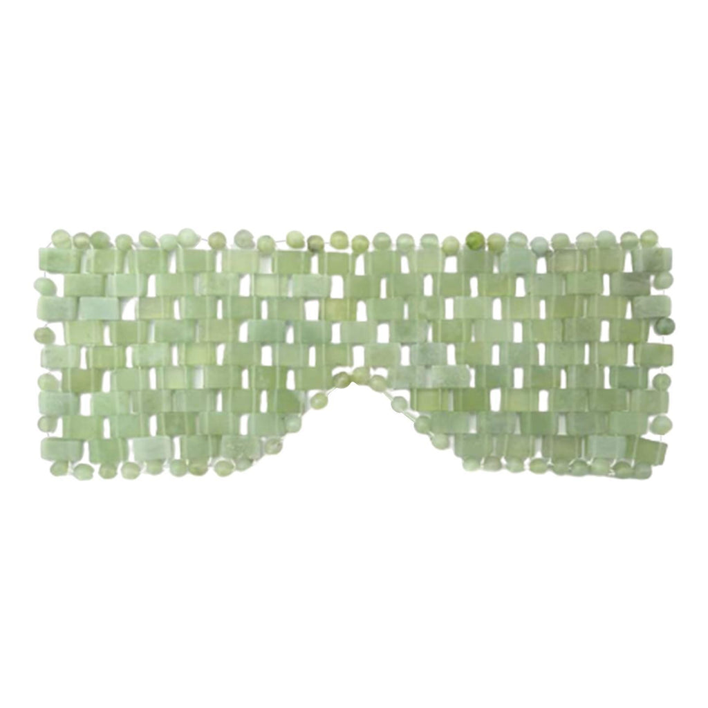 Natural Jade Eye Mask Curtain Face Massager Sleep Mask Stone