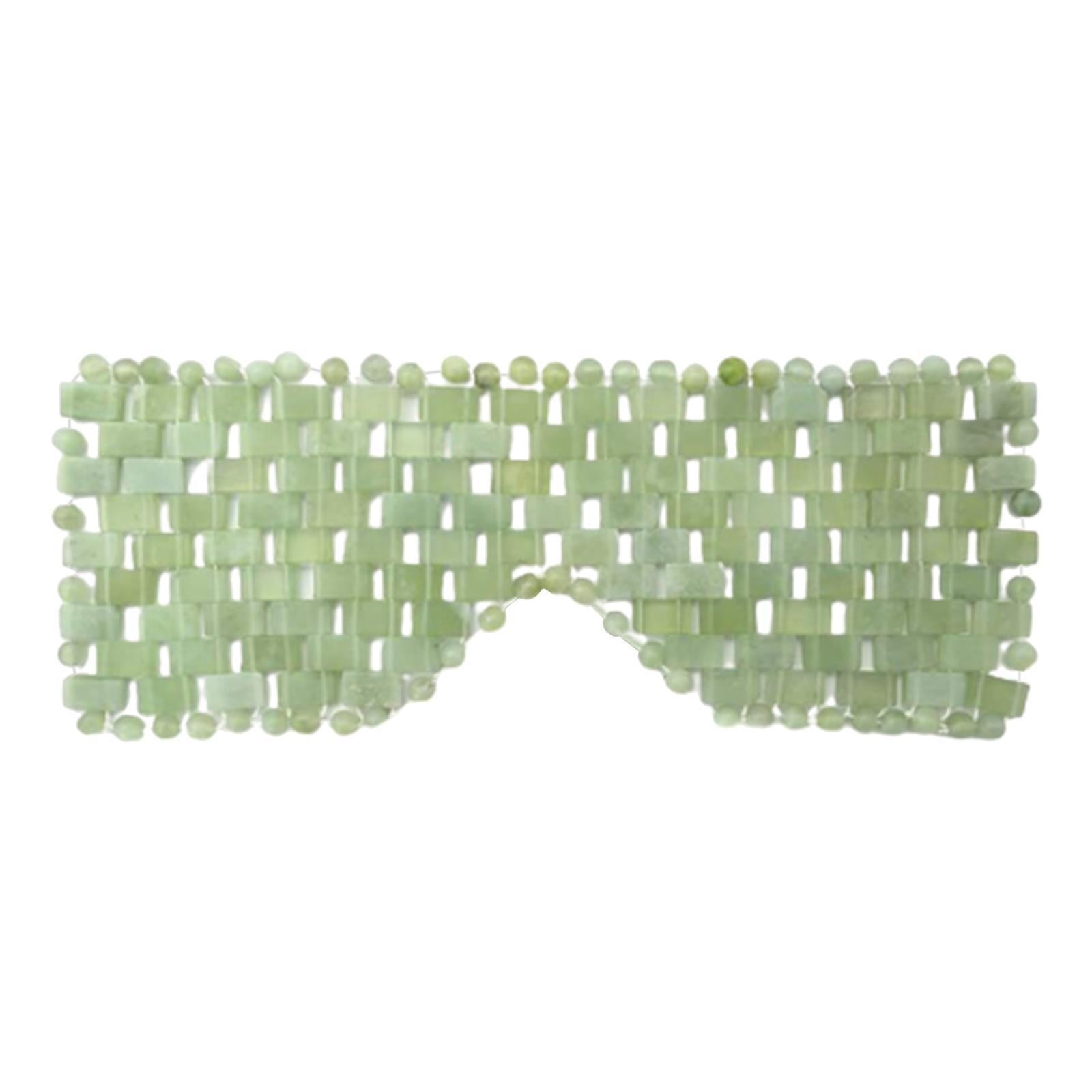 Natural Jade Eye Mask Curtain Face Massager Sleep Mask Stone