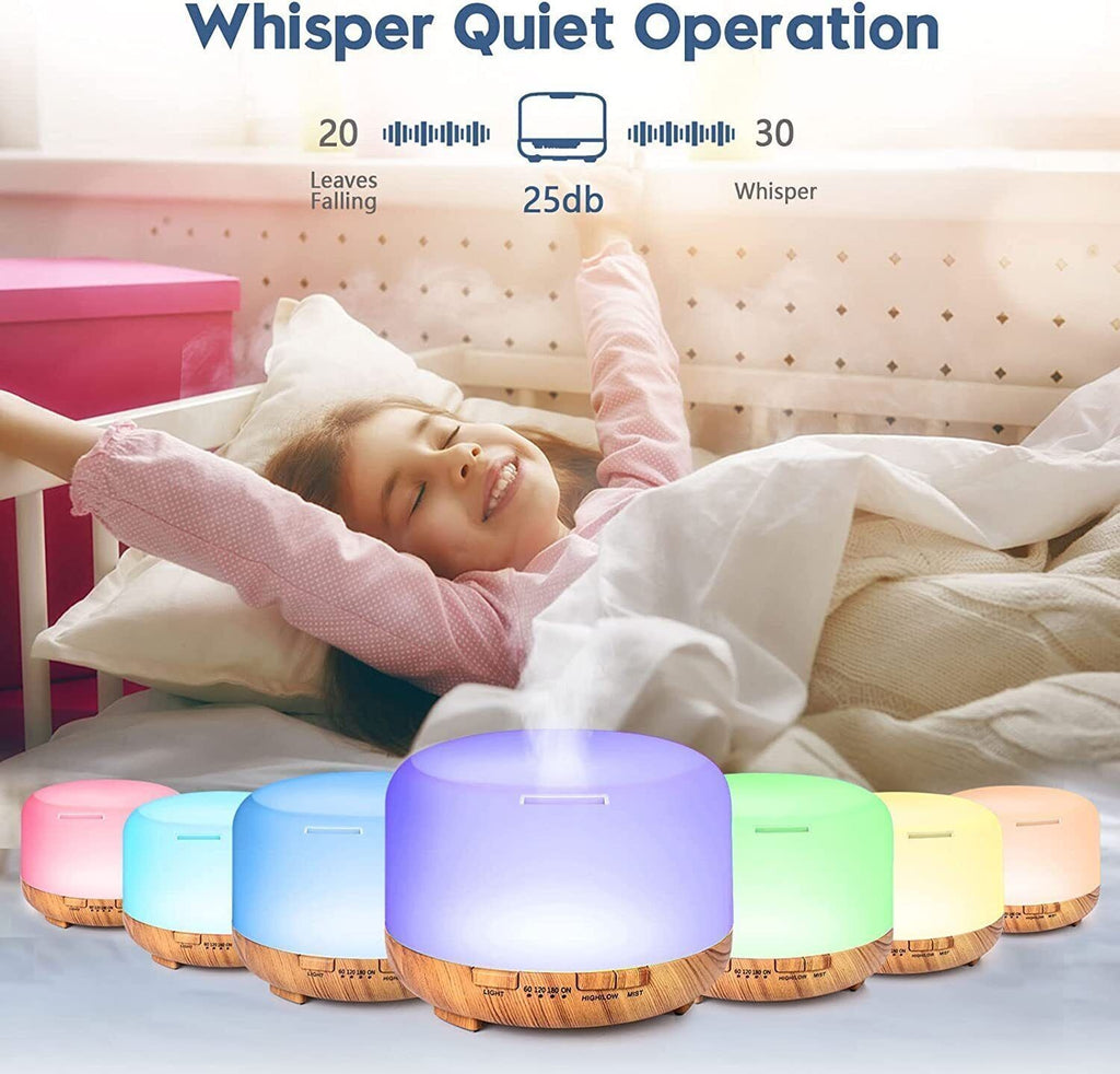 LED Essential Oil Diffuser Aroma Humidifier Ultrasonic Aromatherapy Air Purifier