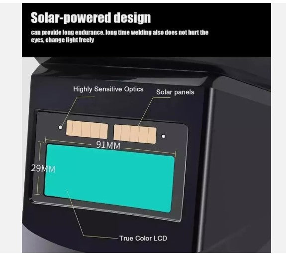 Auto Darkening Welding Helmet Mask Welders Arc Tig Mig Grinding Solar Powered UK