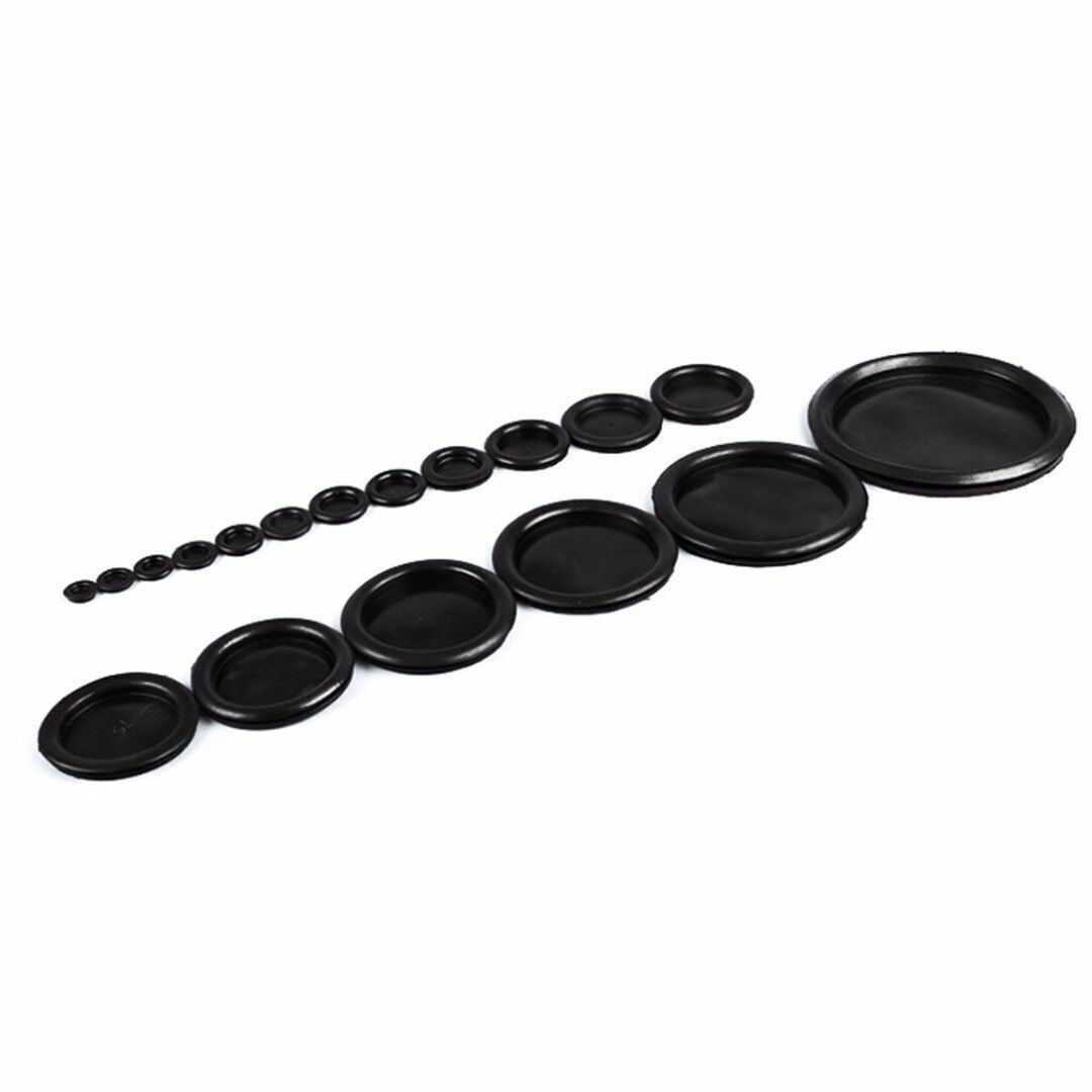 170pcs Rubber Grommet Set – Firewall Hole Plug Wire Gasket Kit for Car Electrica