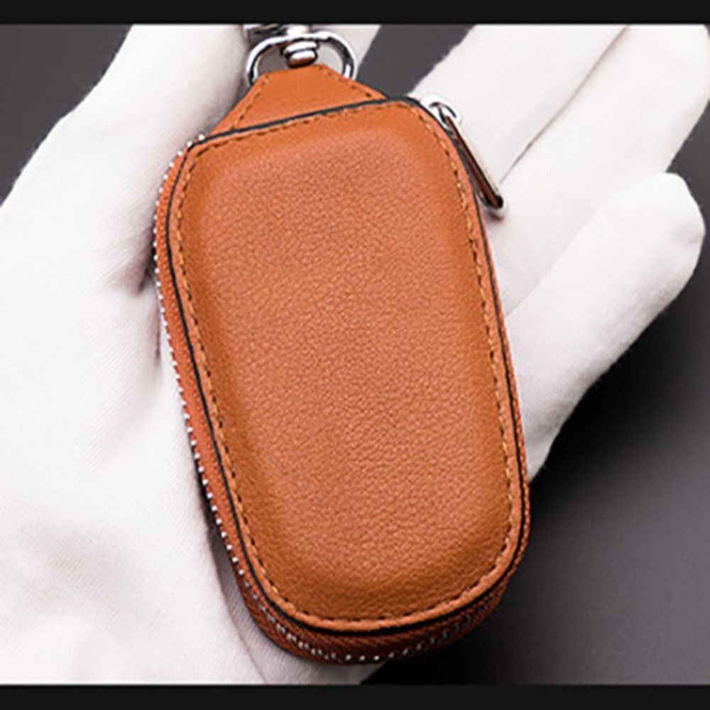 Pouch Purse Keys Organizer Zipper Car Keychain Covers Key Holder PU Leather