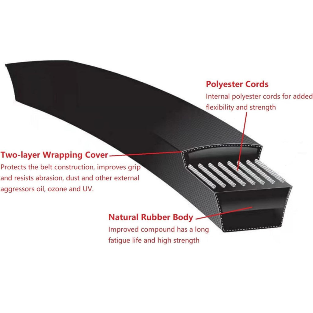 New 1PC Mower Deck Belt for Toro TimeCutter 5000 Exmark John Deere Cub Cadet