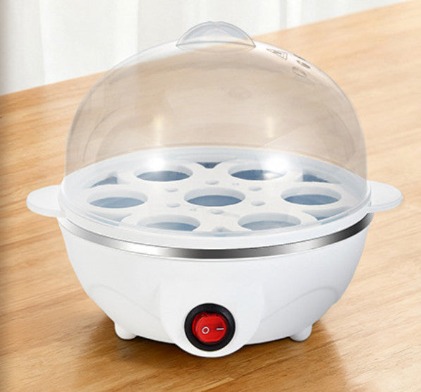 7-Egg Cooker Compact Electric Easy Egg Boiling Poaching Breakfast Maker