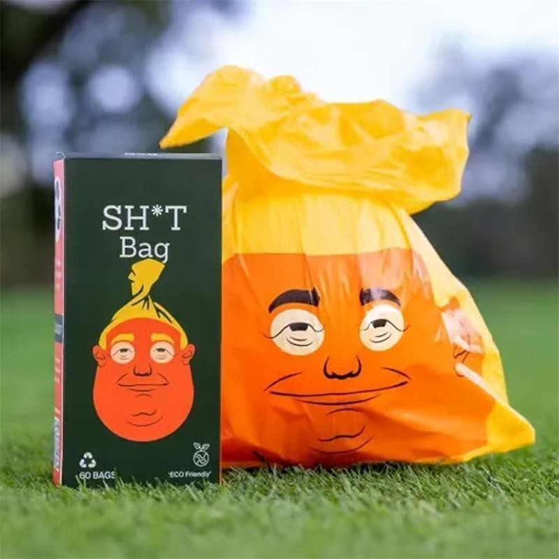 2026 Funny Dogs Poop Bags SH*T Bag 60 Count The Most Presidential Poop Bag UK