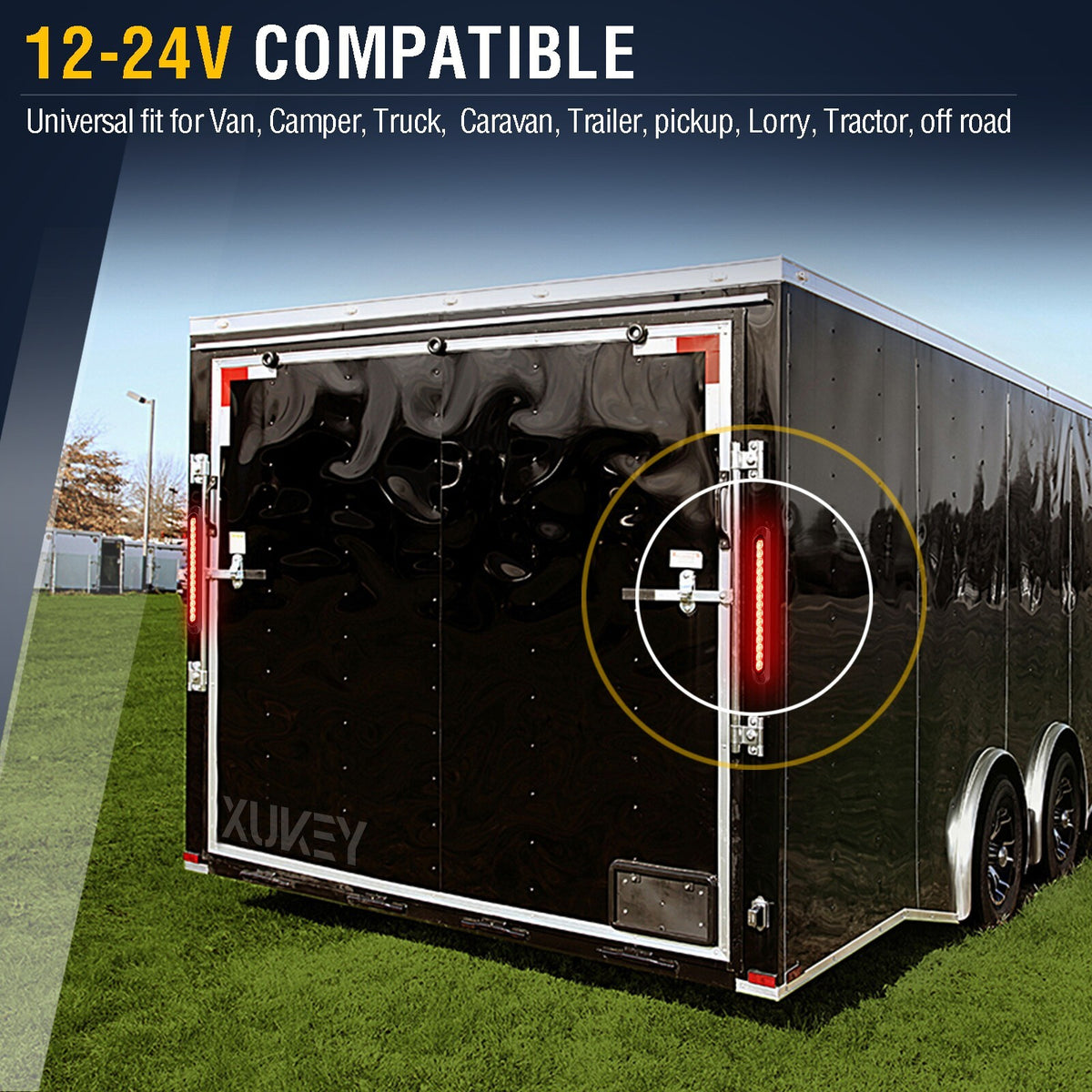 12V 24V Brake Tail Driving Light Strip LED Bar Trailer Caravan Van Truck Lorry