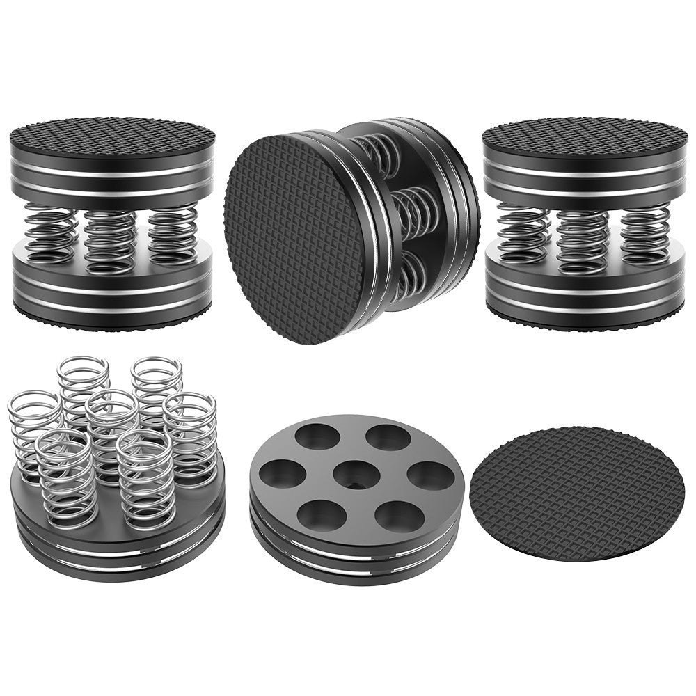 4pcs HiFi Audio Speaker Turntable Isolation Feet AMP Spring Shock Absorber Pads