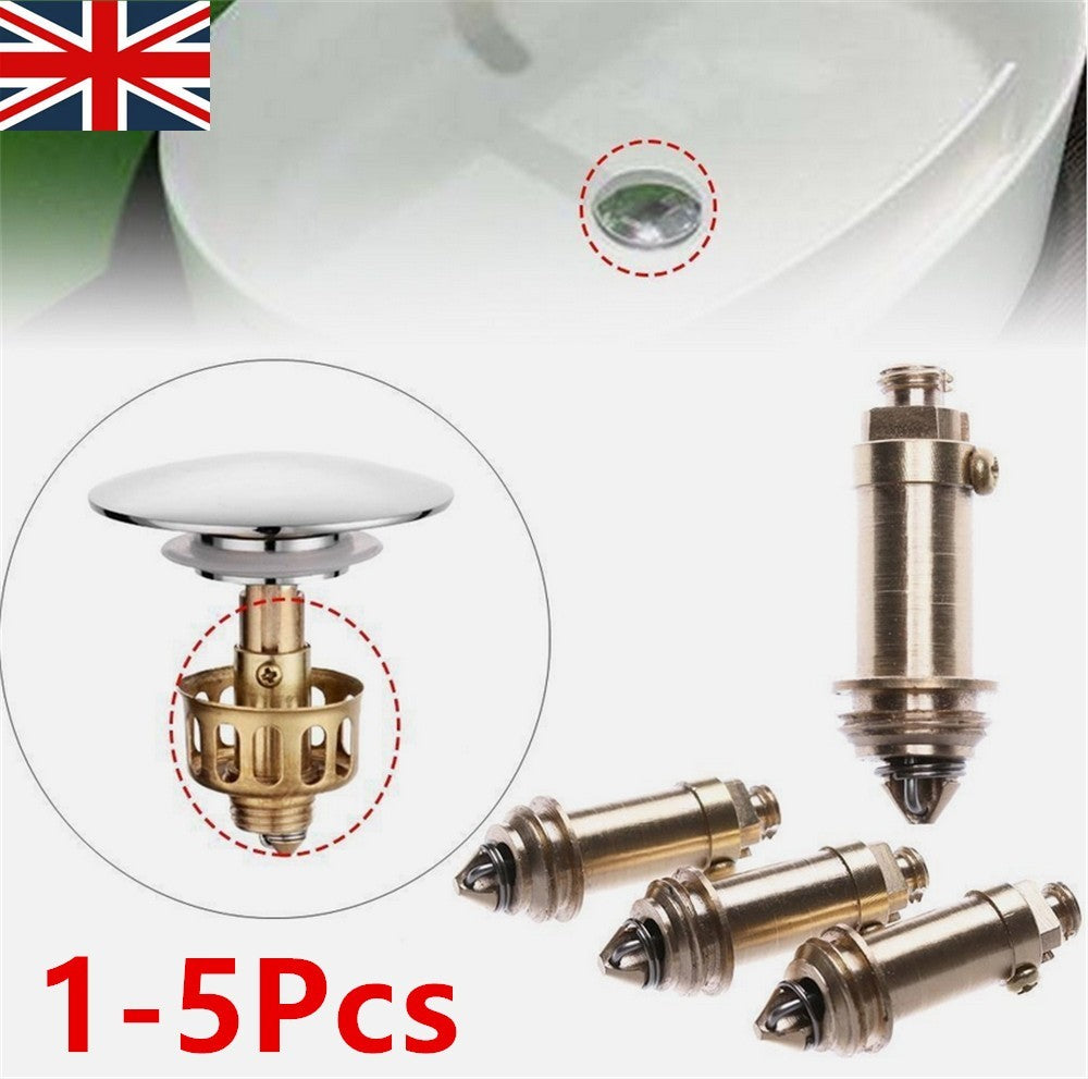 Easy Pop Up Click Clack Basin Sink Bath Waste Plug Replacement Bolt Spring M8 UK