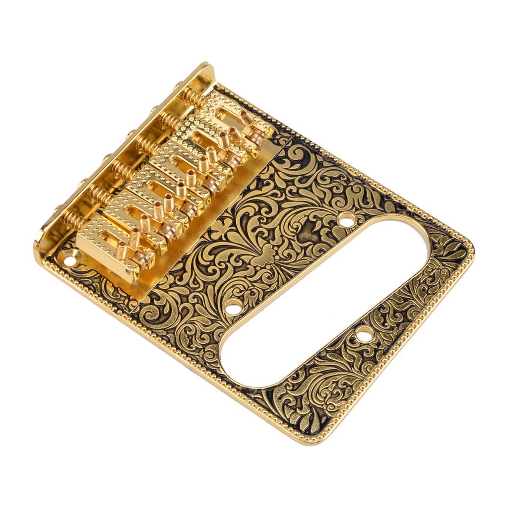 6 String Guitar Saddle Bridge Volume Control Plate for Fender Telecaster