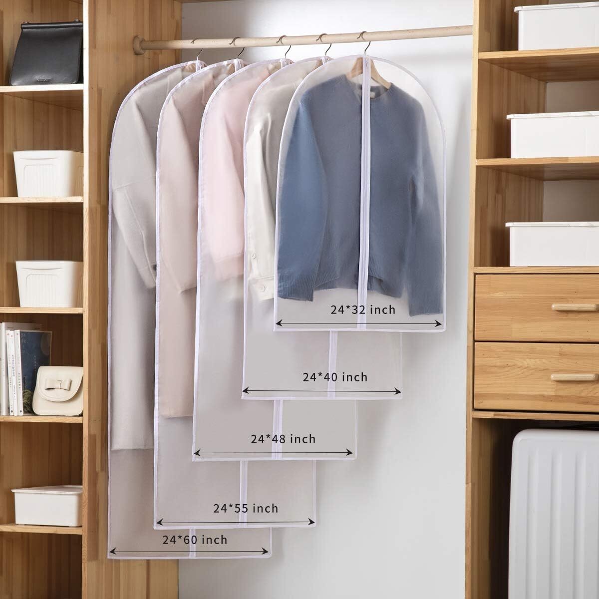 Clothes Cover Suit Dustproof Storage Bag Garment Dress Jacket Coat Protector UK