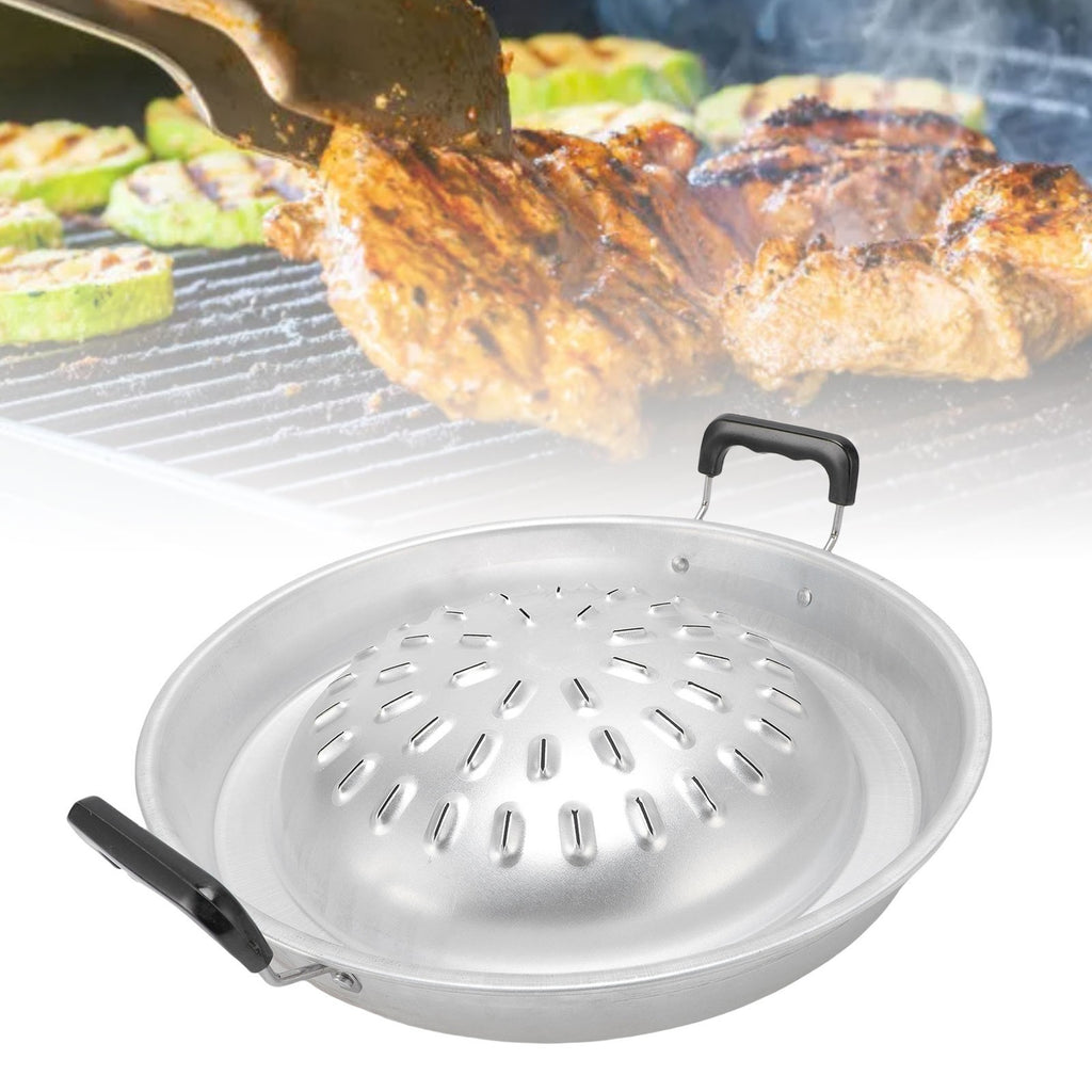 35cm/13.78in Original Color Thai BBQ Grill Pan 2 In 1 Non Stick Even Heating .