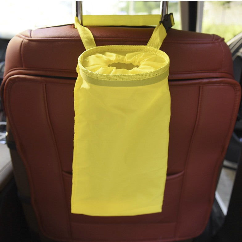 Car Bin Seat Back Trash Garbage Holder Hanging Waste Basket Storage Organizer