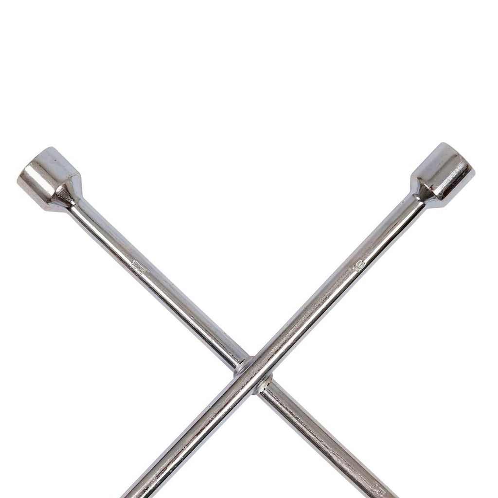4-Way Universal Cross Wheel Nut Wrench17 19 21 23 MM CAR BRACE Spanner