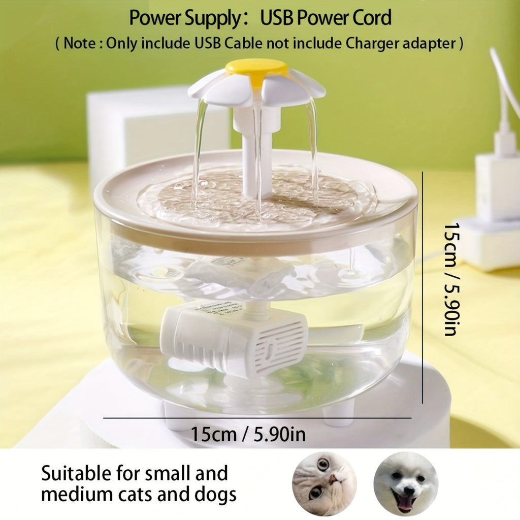 1L Cat Mate Pet Drinking Water Fountain, Cat Fountain for Cats and Small Dogs