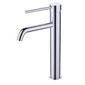 Chrome High Rise Basin Mixer Tap Modern Bathroom Countertop Sink Mono Tap