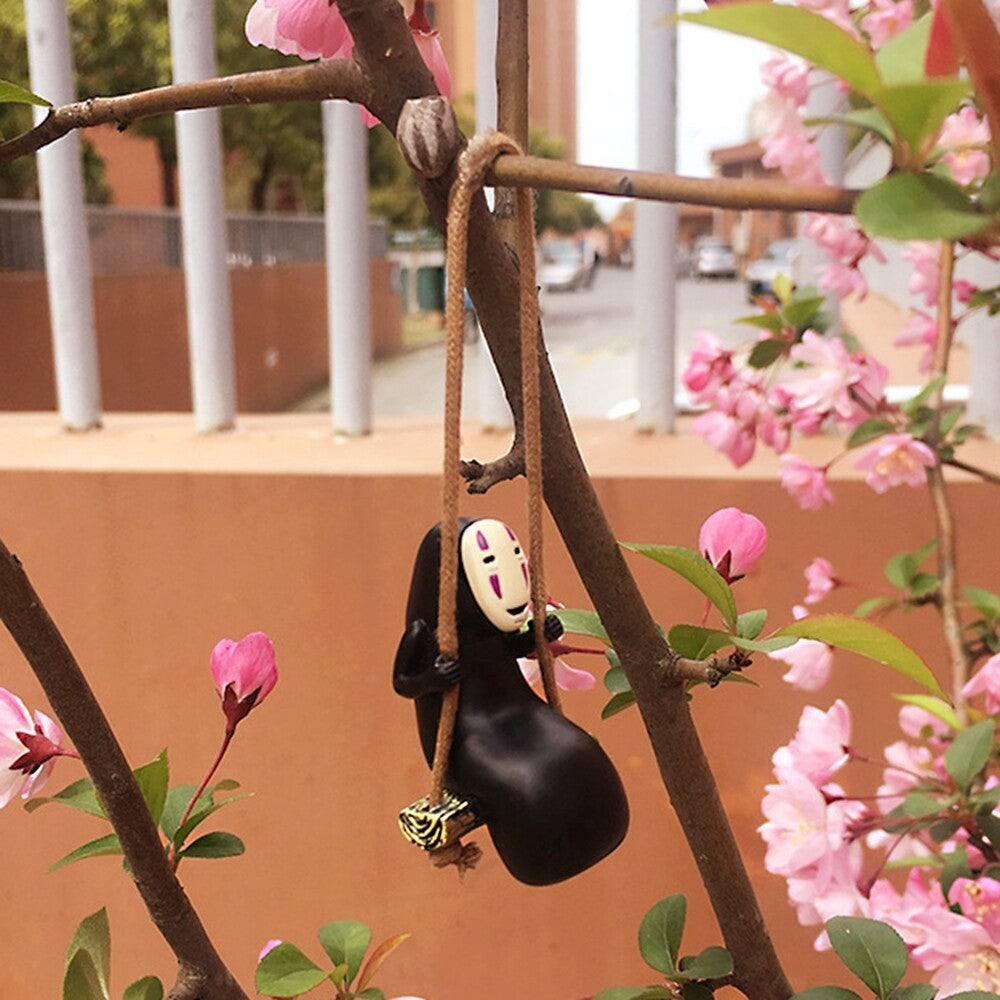No Face Man Car Pendant Small Cute Spirited Away Anime Hanging Ornament Toy Gift