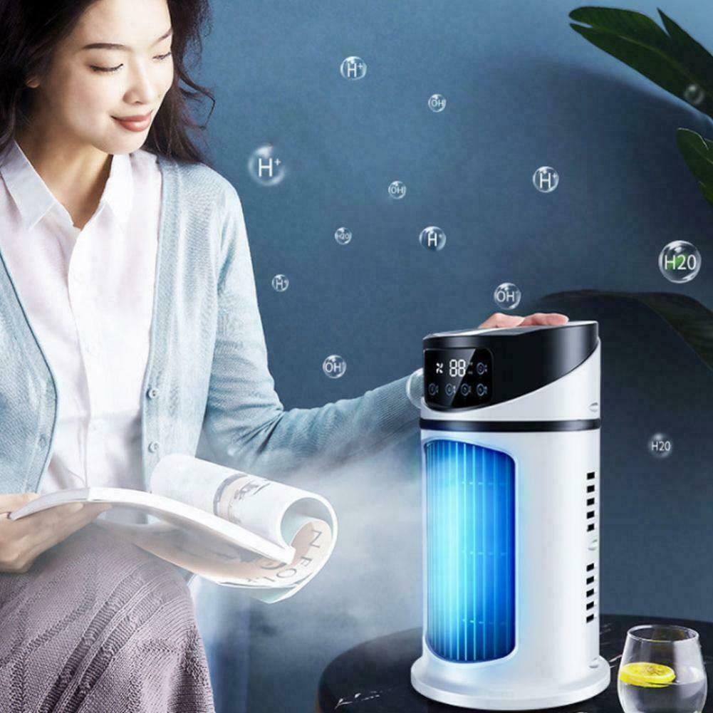 6-Speeds Portable Air Cooler Fan 300ML Tank Ice Cold Cooling Conditioner New