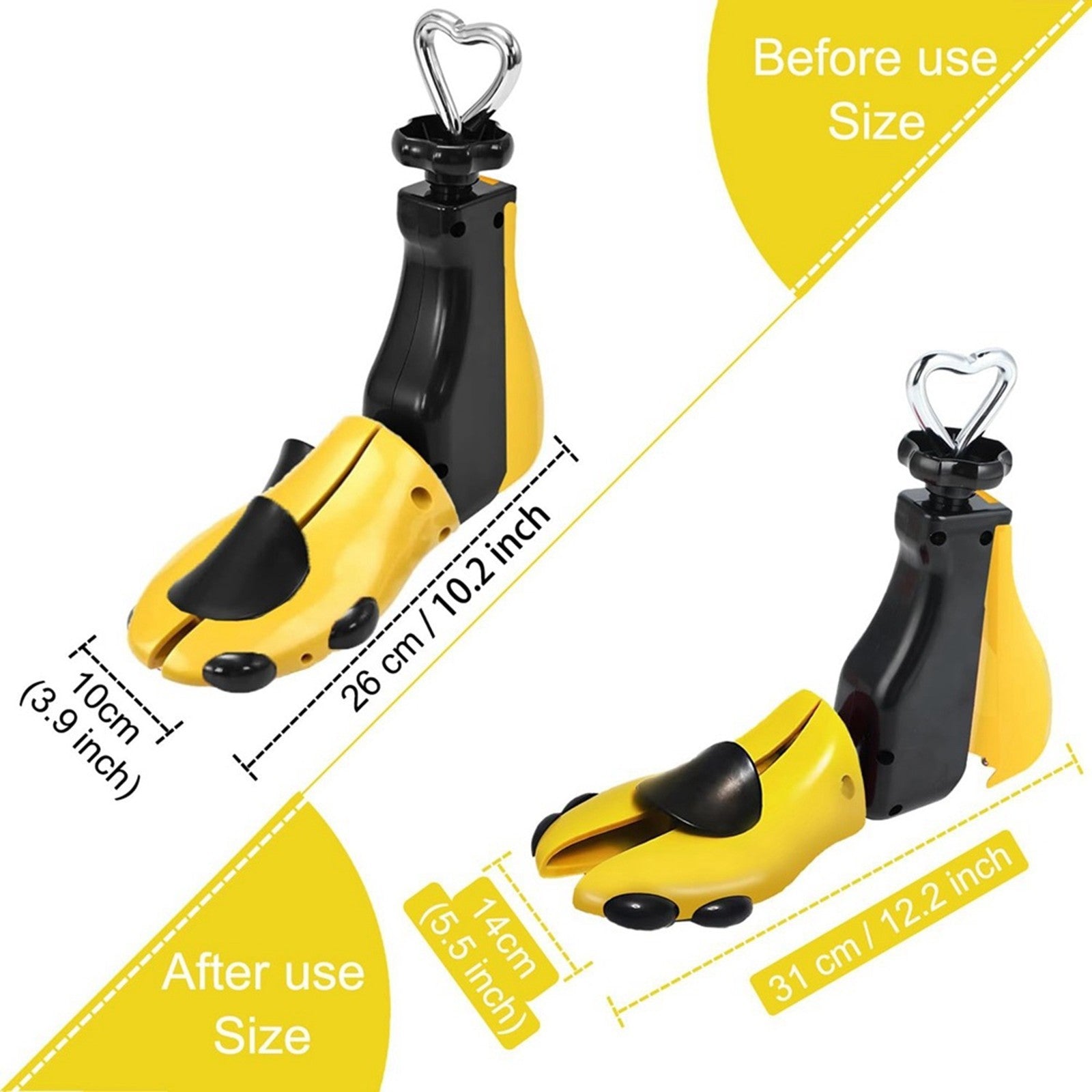 2X Boot Shoe Stretcher for Men&Women Shoe Tree Shaper Expander Stretcher Width