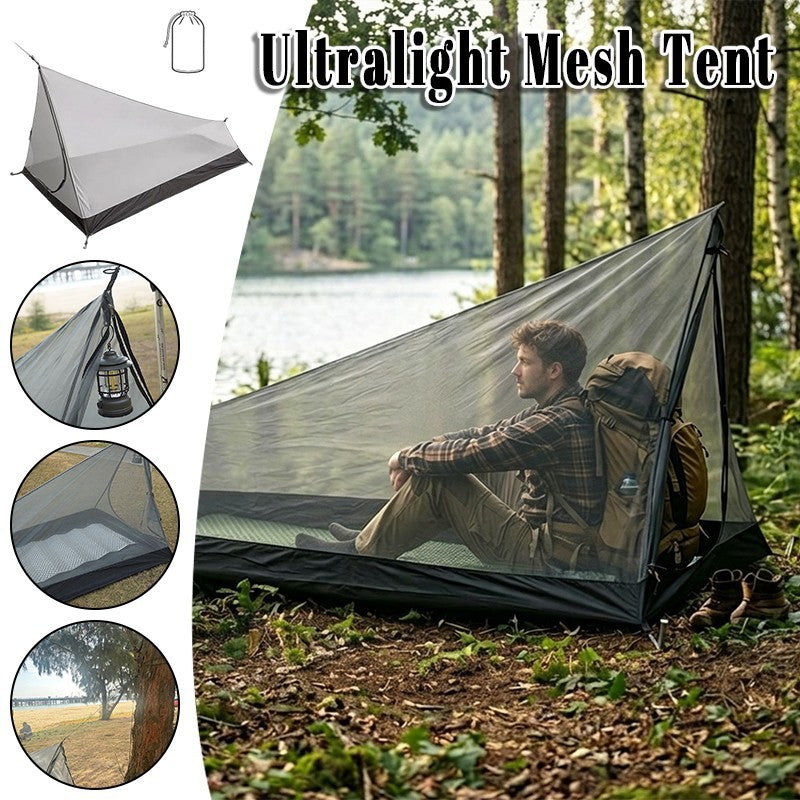 Ultralight Mesh Tent Single Person Tent Anti-Mosquito Waterproof Summer Camping