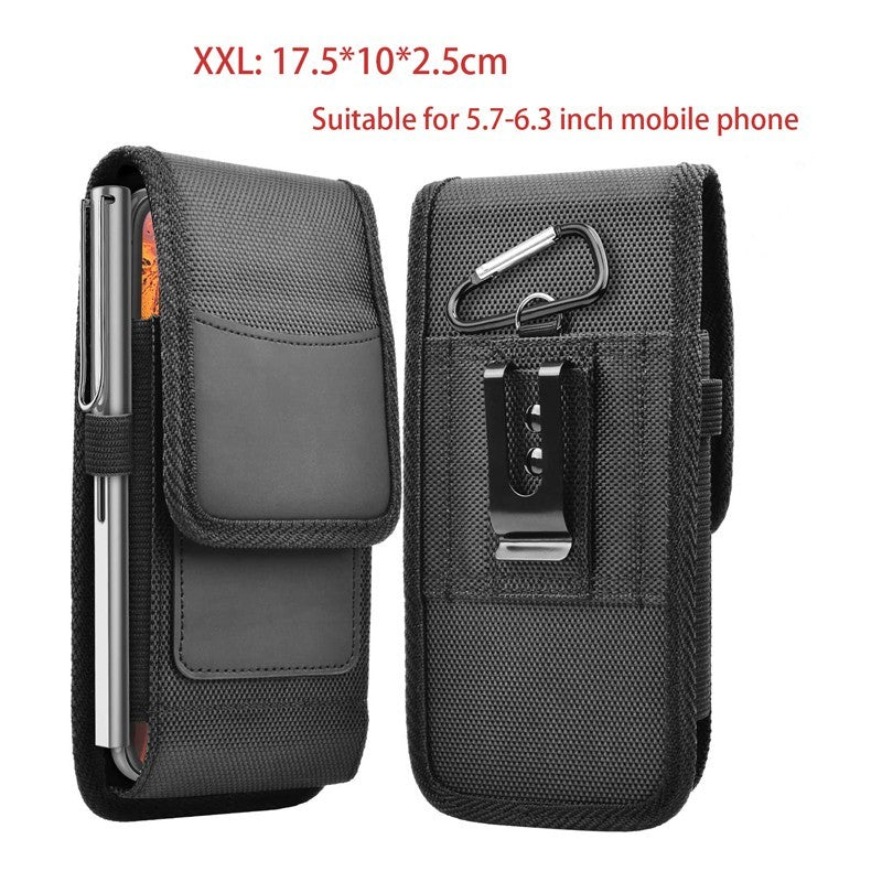 Nylon Mobile Phone Bag Belt Waist Bag Clip Pouch Case For iPhone Universal