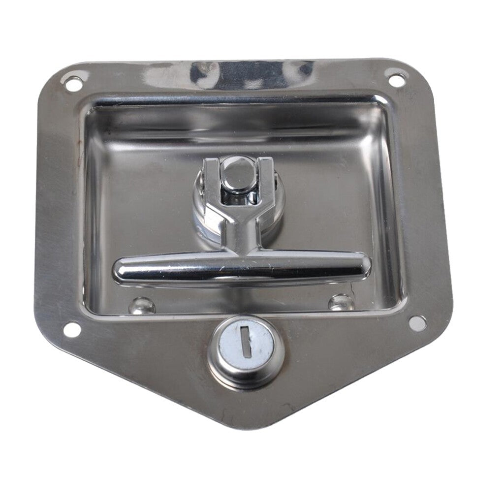 304 Stainless Steel Drop T Tee Handle Tool Box  Truck Horsebox Lock
