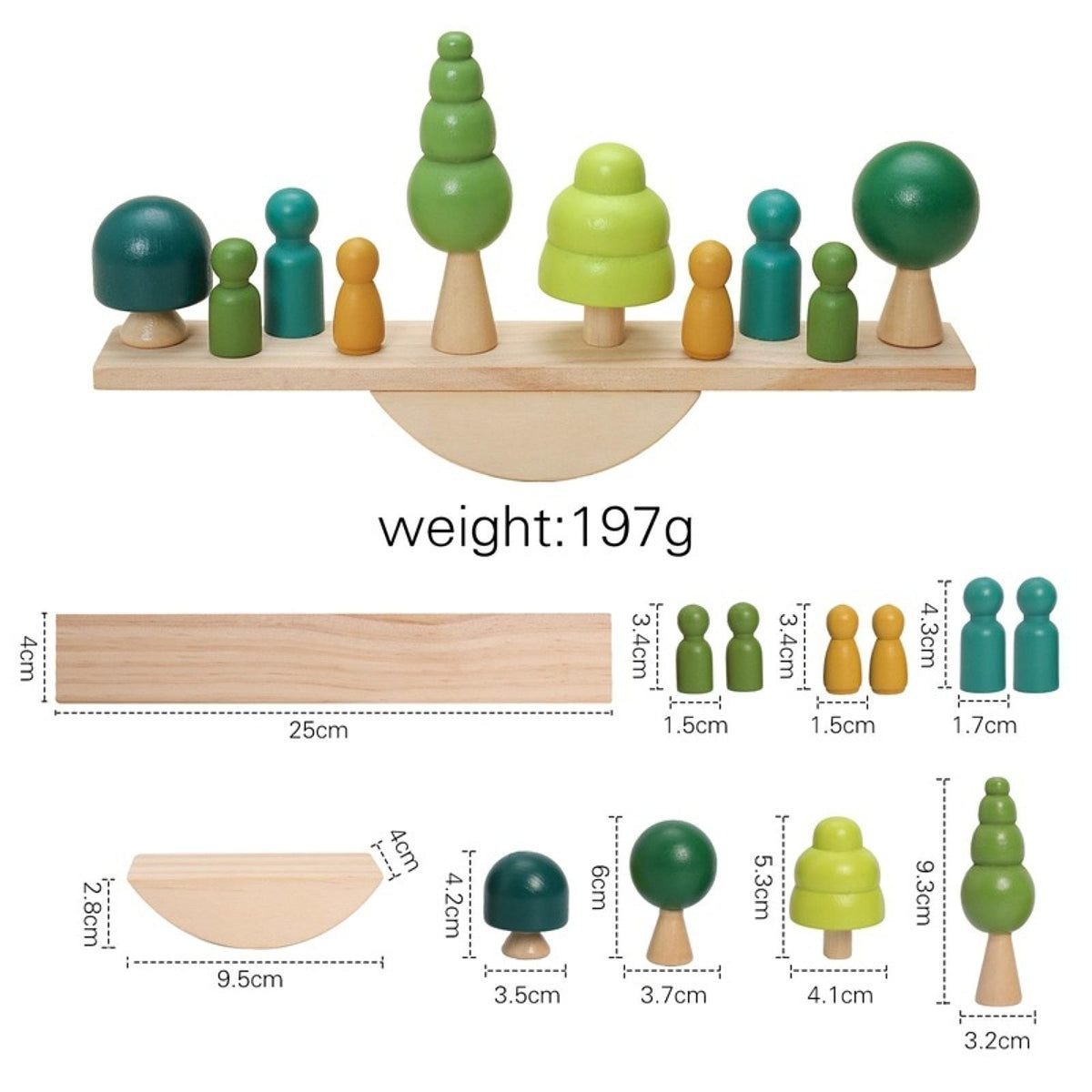 Stacking Toy Preschool Activities Shape Recognition Wood Blocks Balance Game