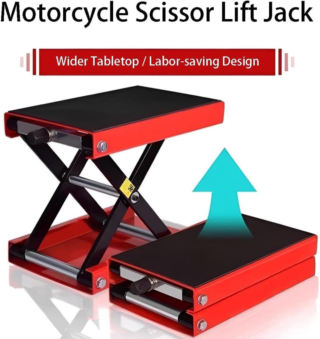 Motorcycle Scissor Jack Lift 500KG Motorbike Motorcycle Table Height Adjustable