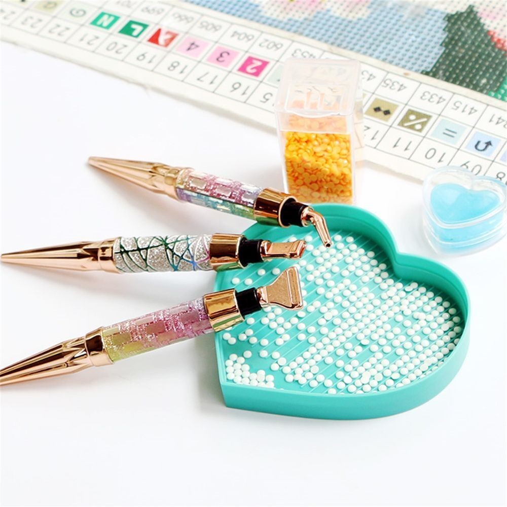 5D Diamond Painting Pen Kit Glitter Point Drill Pens Cross Stitch Accessories