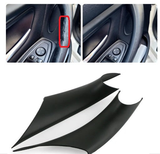 2X Inner Door Handle Trim Panel Pull Black Cover For BMW 3 4 Series F30 F31 F32