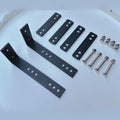Car Awning Mounting Hardware Bracket Kit , Black with L & i Shape Brackets