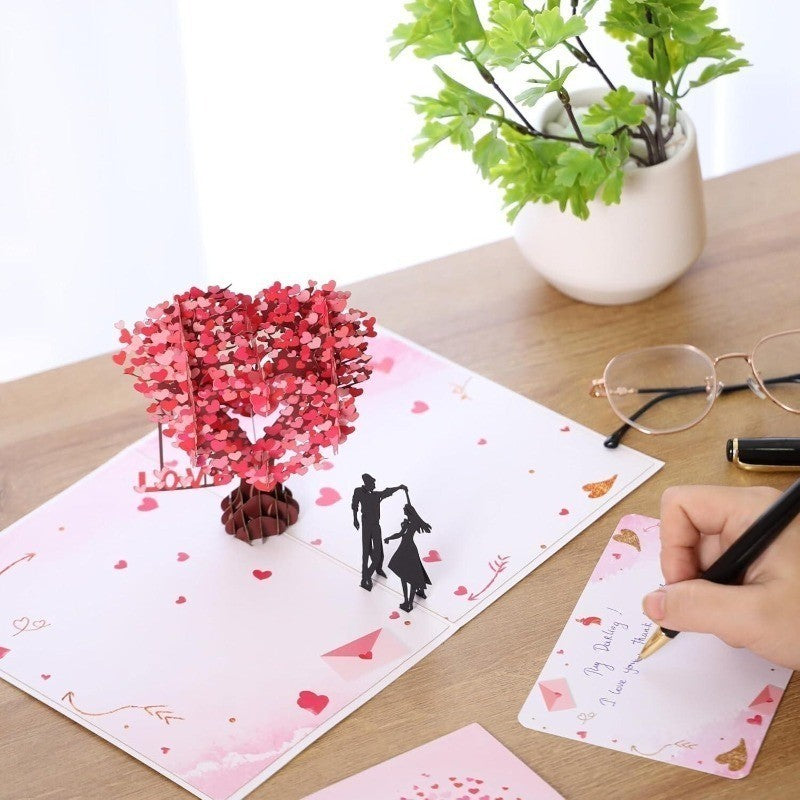 3D Pop Up Romantic Love Anniversary Valentines Mothers Day Greetings Card 2026