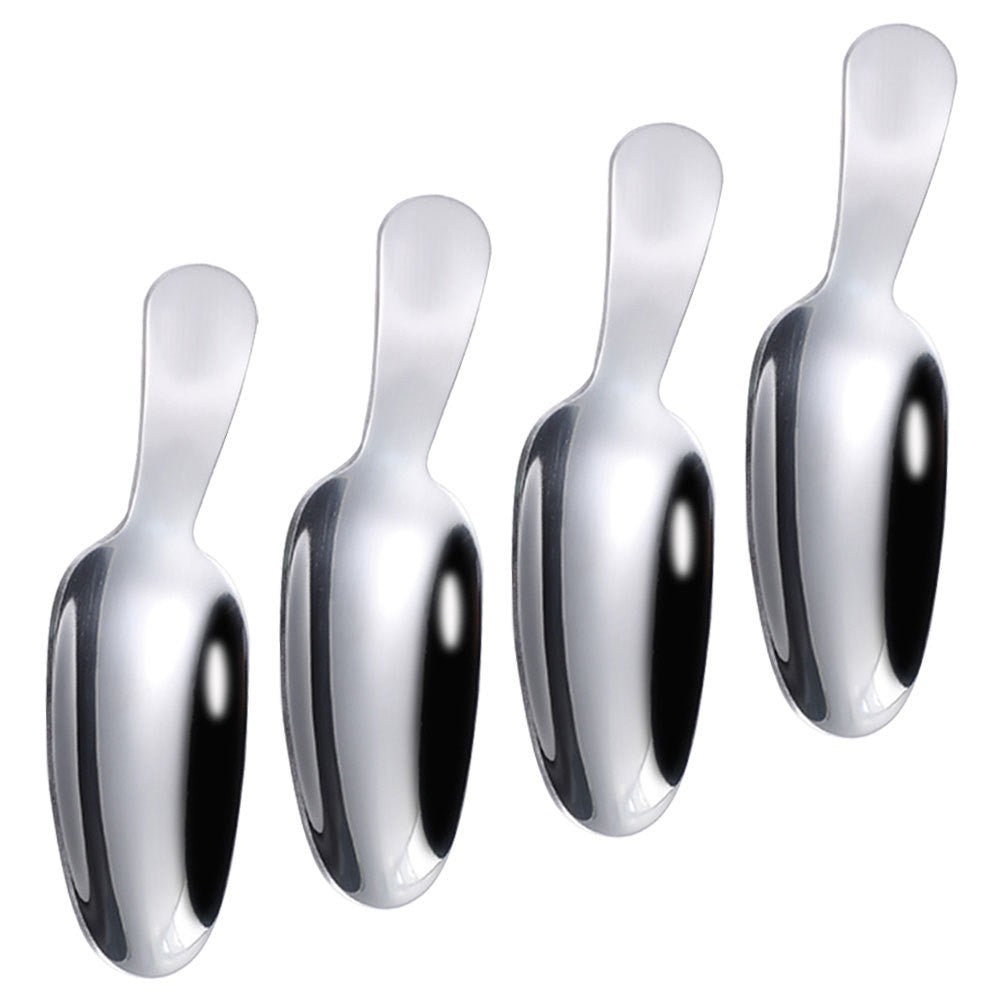 4 Pcs304 Small Scoop Household Ice Cream Short Handle Spoons Kitchen Scoops