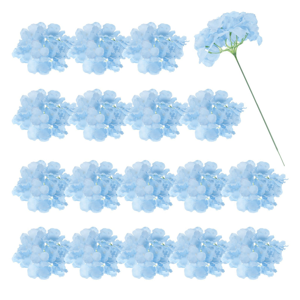30Pcs Hydrangea Artificial Flowers, Fake Hydrangea Flowers