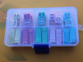 20Pcs Car Square Fuse 20A 30A 40A 50A 60A AMP with Box Assortment