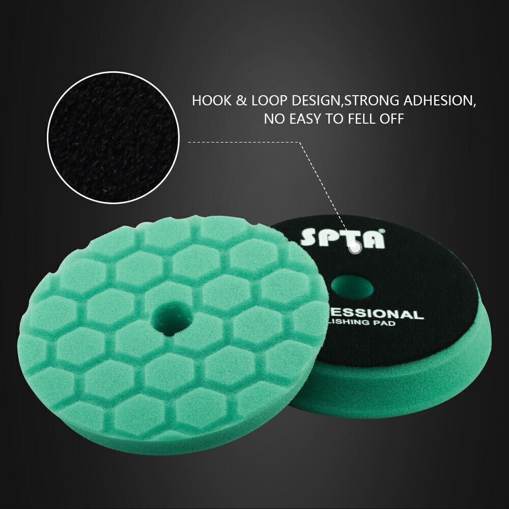 5 Inch 125mm Hex-Logic Polishing Pads For RO DA Polisher Buffing Waxing