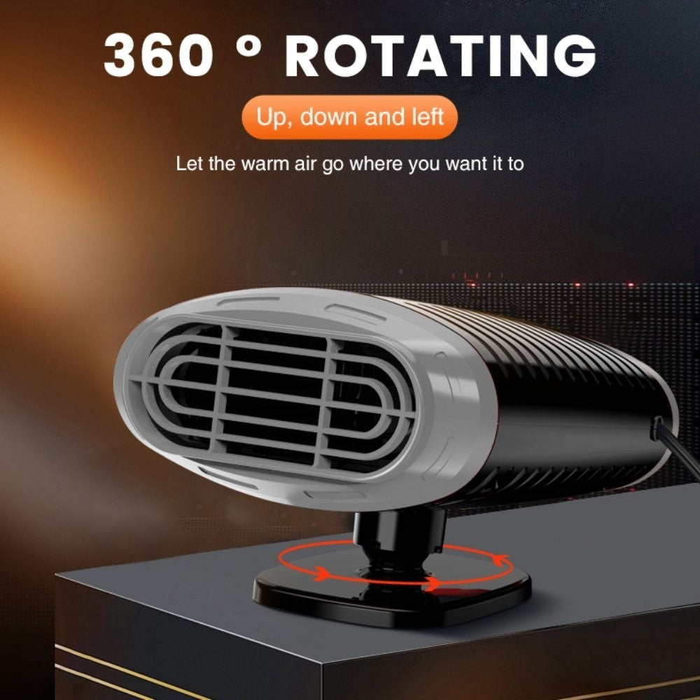 Portable Electric Car Heater 12V 150W Heating Fan Defogger Defroster Demister