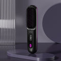 Glow Wave Heated Brush 2025 - USB Charging 3 Heat Settings for Short Hair